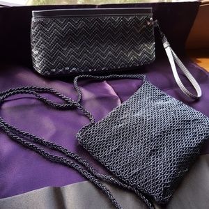 2 small beaded - sequin evening purses